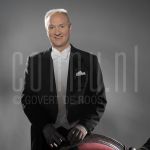 28-04-2004 Henk Poort at Ahoy Rotterdam, on behalf of Musical in Ahoy by order of Stage-entertainment. April 28, 2004.

[keywords]Posed, Half Length, Smiling[/keywords]